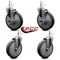 Service Caster 6'' Thermo Rubber Wheel Swivel 7/16'' Grip Ring Stem Caster Set 2 Brake, 4PK SCC-GR20S614-TPRB-TLB-716138-2-S-2 - alternate 5